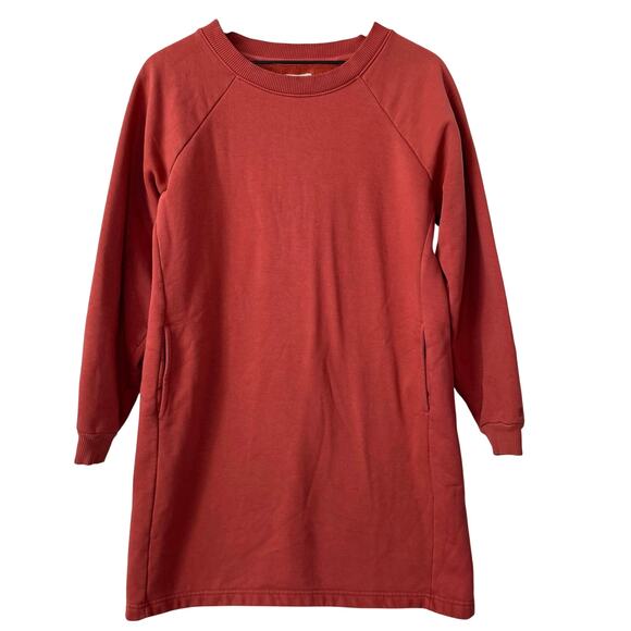 PACT Downtime Sweatshirt Dress Women's M Organic Cotton Casual Lounge Cozy‎ Mini - Picture 1 of 9